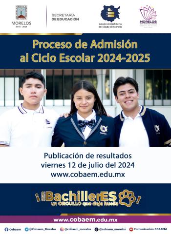 Banner de la publicación de resultados de admisión 2024-2025